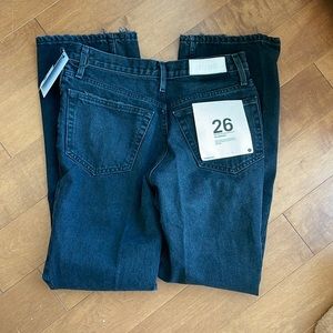 NWT Re/Done Black 70s Bootcut Jeans